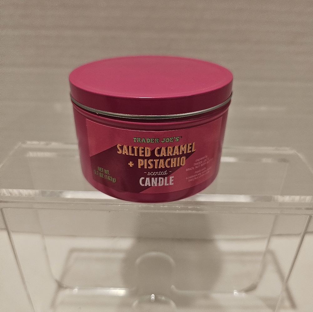 Limited Time Salted Caramel Pistachio Candle (Trader Joes).... NEW..5.7 Oz